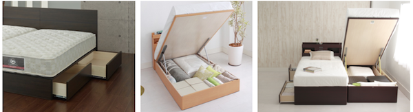 収納付きベッド