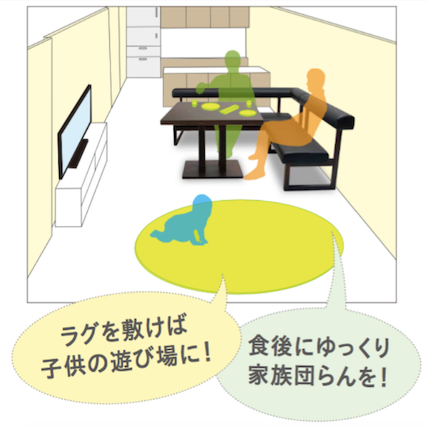 リビングダイニング兼用セット