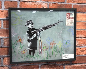 バンクシーアートパネル